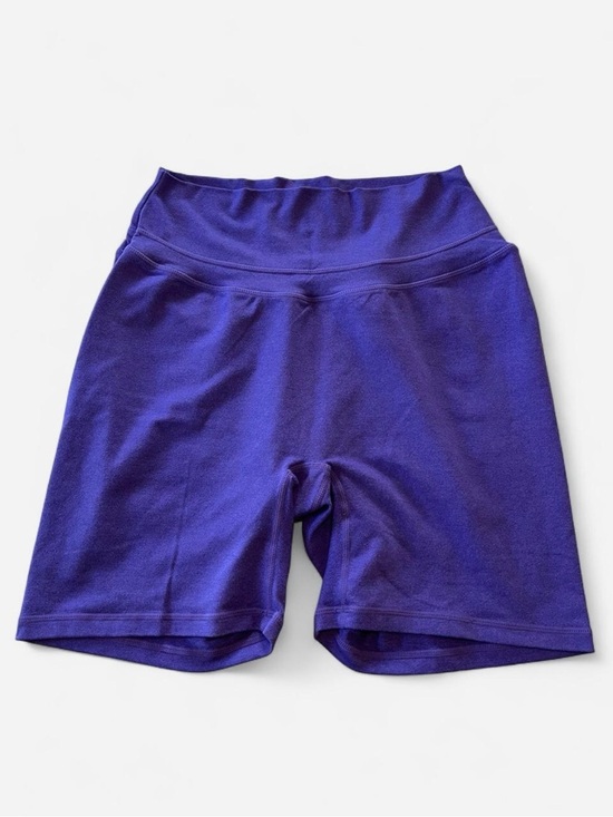 P'tula Pants - P'tula Deep Purple High-Waist Bike Shorts